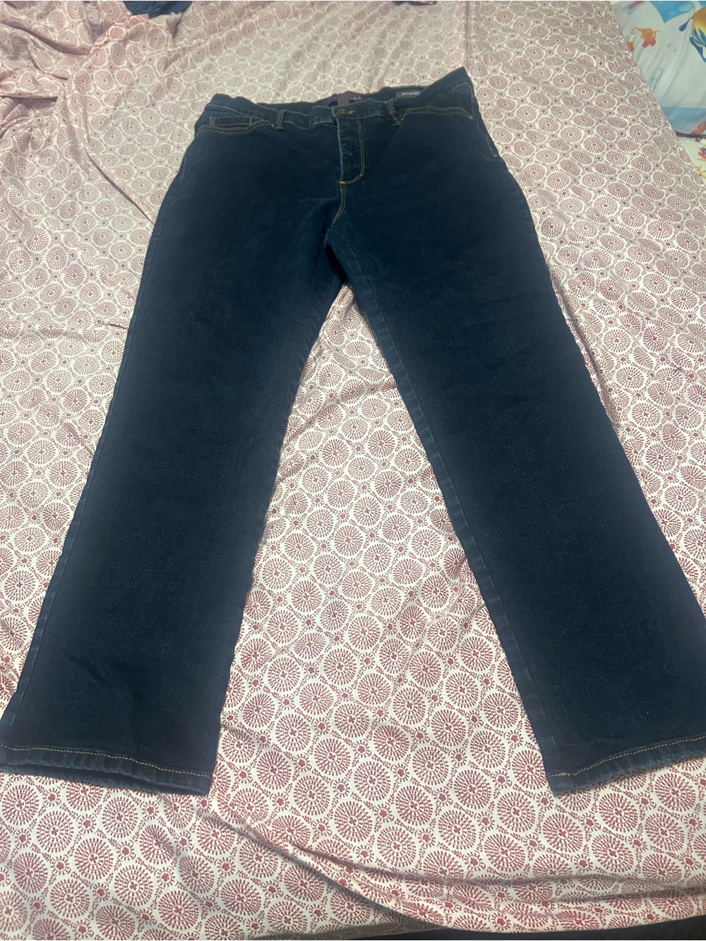 Gloria Vanderbilt Dark Blue Wide Leg Jeans